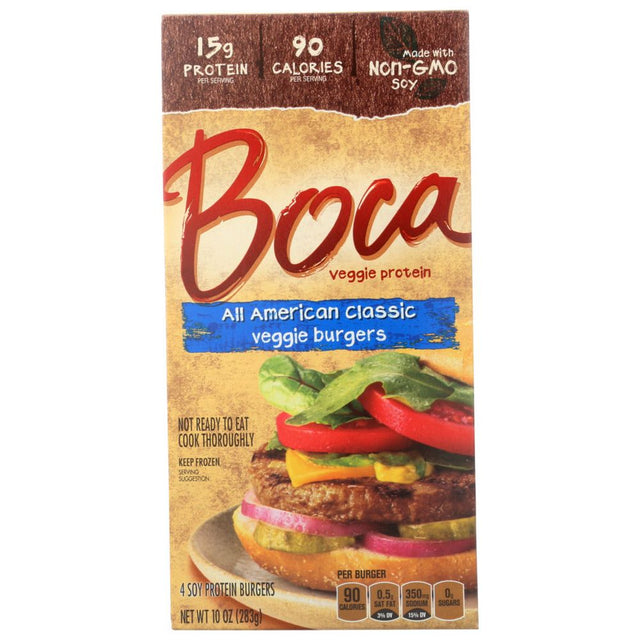 BOCA: All American Classic Veggie Burgers, 10 oz - #tag1# - #tag2#
