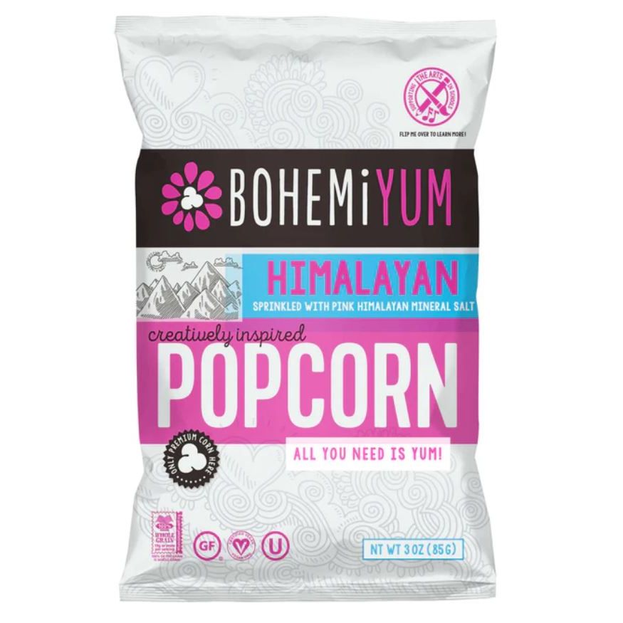 BOHEMIYUM: Himalayan Pink Salt Popcorn, 3 oz - #tag1# - #tag2#