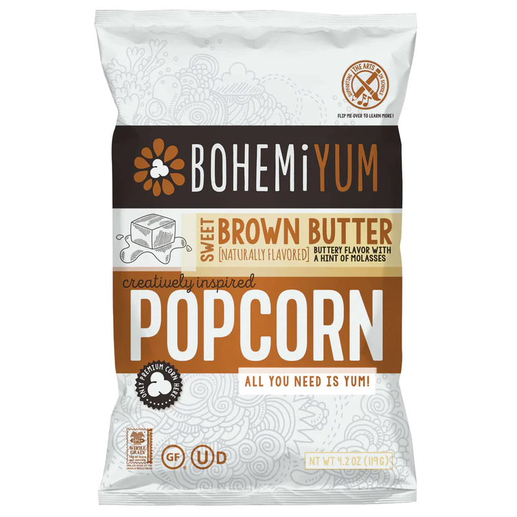BOHEMIYUM: Sweet Brown Butter Popcorn, 4.2 oz - #tag1# - #tag2#