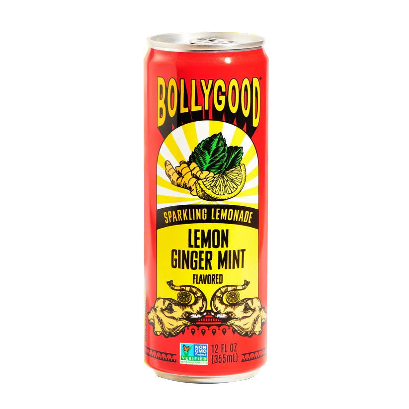 BOLLYGOOD: Sparkling Lemonade Lemon Ginger Mint, 12 fo - #tag1# - #tag2#