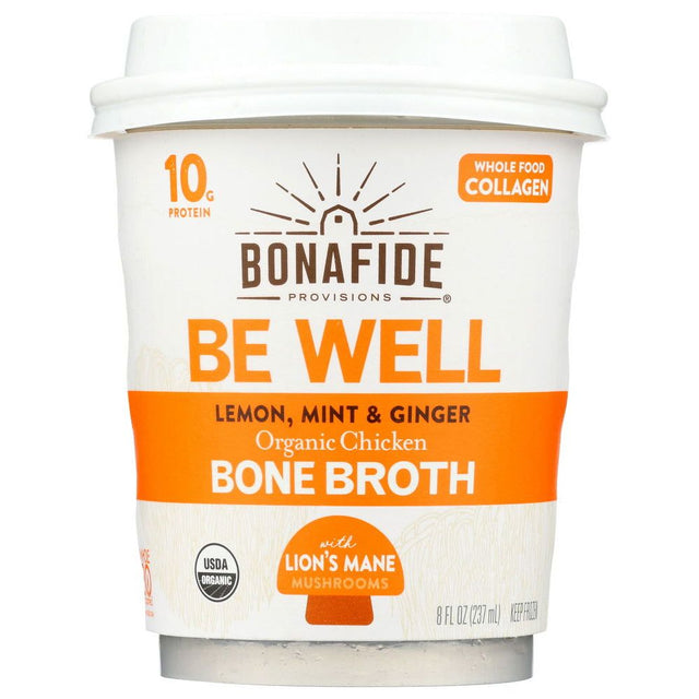 BONAFIDE: Be Well Organic Chicken Bone Broth, 8 oz - #tag1# - #tag2#