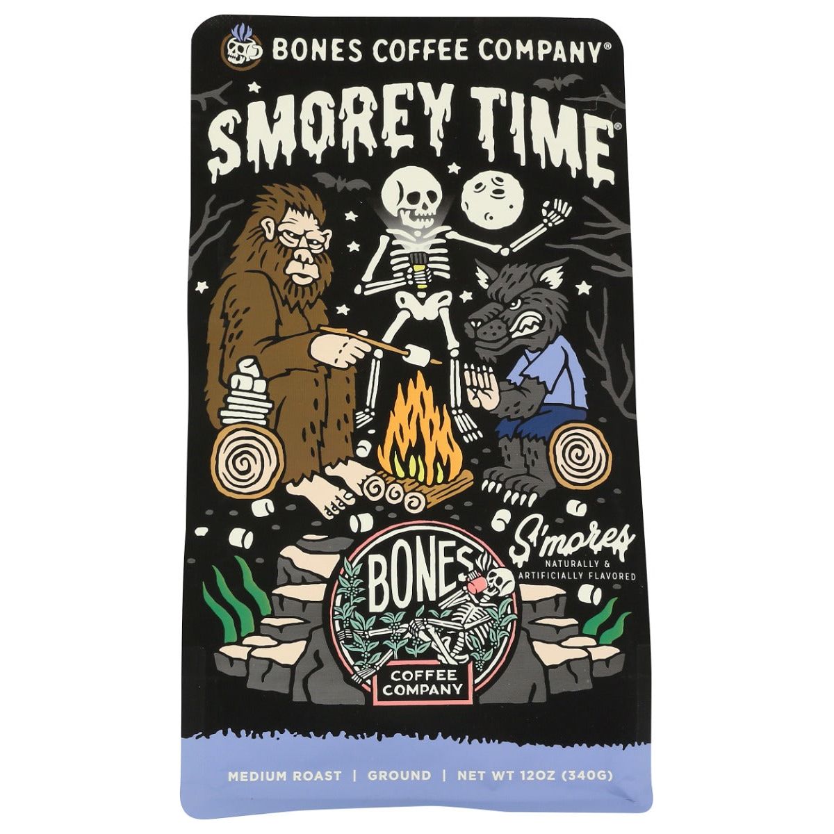 BONES COFFEE COMPANY: Coffee Grnd Smorey Time, 12 oz - #tag1# - #tag2#