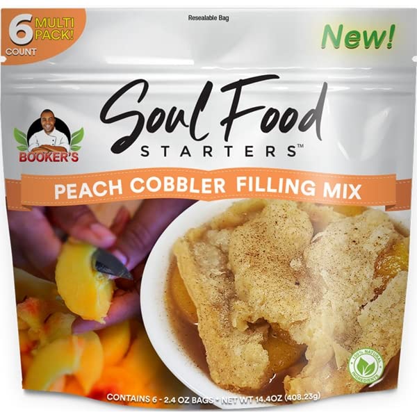 BOOKERS SOUL FOOD STARTER: Peach Cobbler Filling Mix, 14.4 OZ - #tag1# - #tag2#
