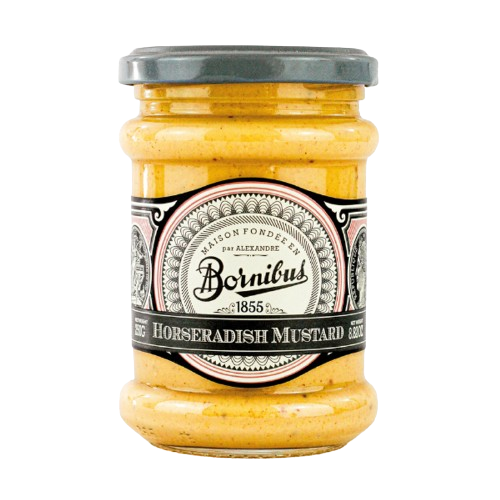 BORNIBUS: Horseradish Mustard, 8.82 oz - #tag1# - #tag2#