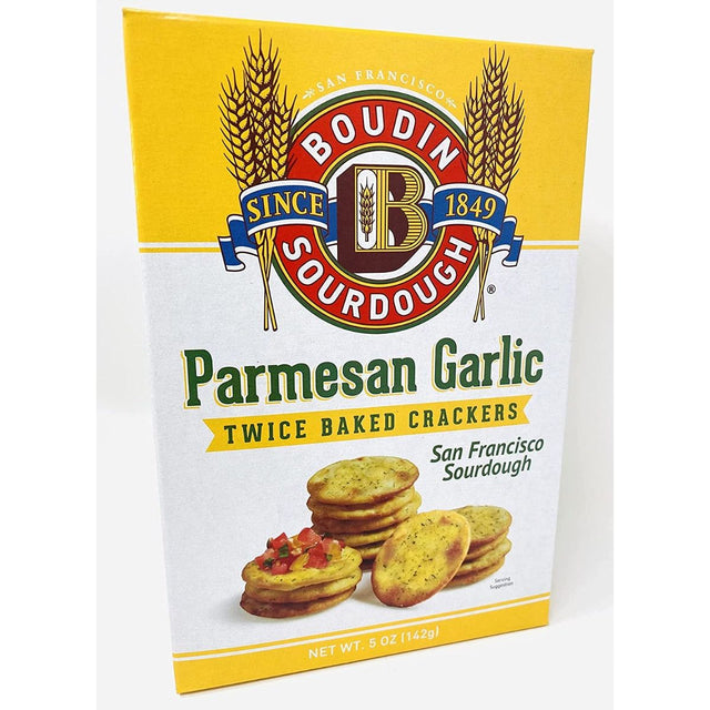 BOUDIN SOURDOUGH: Parmesan Garlic Crackers, 5 oz - #tag1# - #tag2#