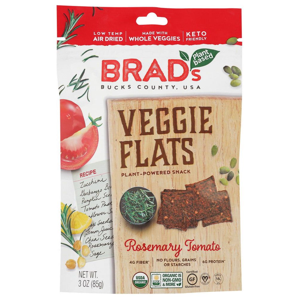 BRADS PLANT BASED: Flats Veggiie Tomato, 3 oz - #tag1# - #tag2#