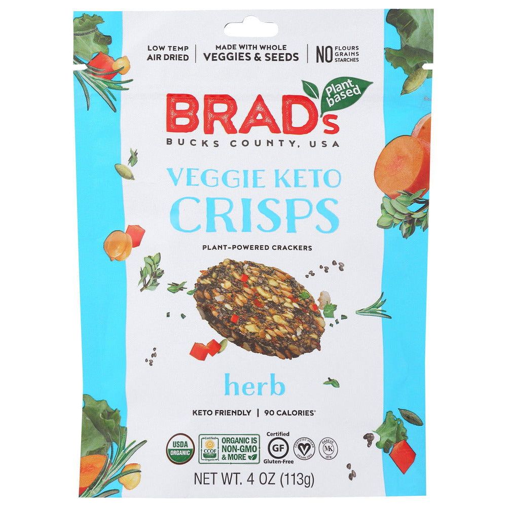 BRADS PLANT BASED: Herb Veggie Keto Crisps, 4 oz - #tag1# - #tag2#