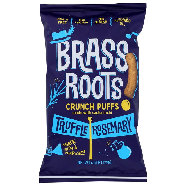 BRASS ROOTS: Truffle Rosemary Crunch Puffs, 4.5 oz - #tag1# - #tag2#