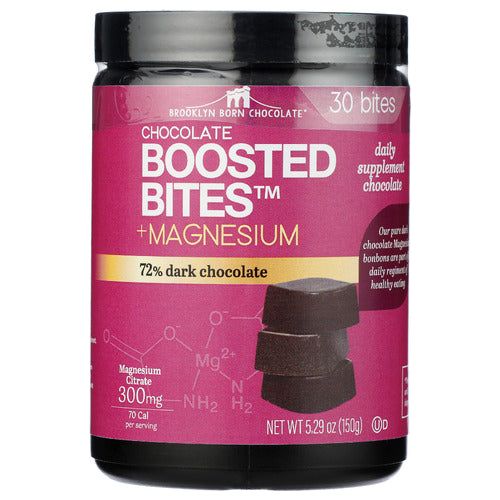 BROOKLYN BORN CHOCOLATE: Magnesium Dark Chocolate Bites, 5.29 oz - #tag1# - #tag2#