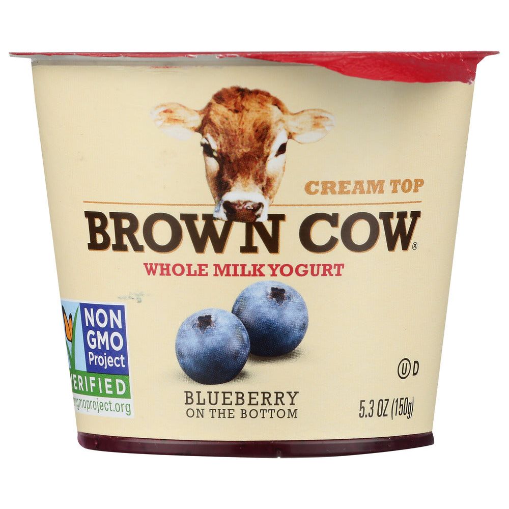BROWN COW: Yogurt Blueberry On The Bottom Cream Top, 5.3 oz - #tag1# - #tag2#