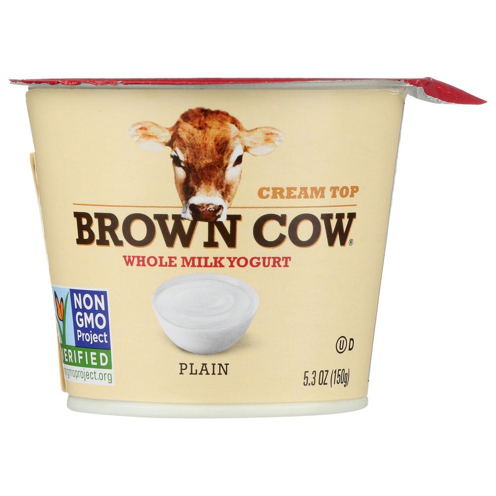 BROWN COW: Yogurt Plain Smooth and Creamy Cream Top, 5.3 oz - #tag1# - #tag2#