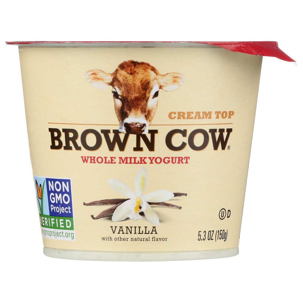 BROWN COW: Yogurt Vanilla Smooth and Creamy Cream Top, 5.3 oz - #tag1# - #tag2#