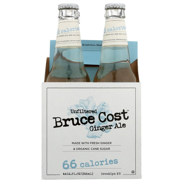 BRUCE COST GINGER ALE: 66 Calories 4Pk, 48 fo - #tag1# - #tag2#