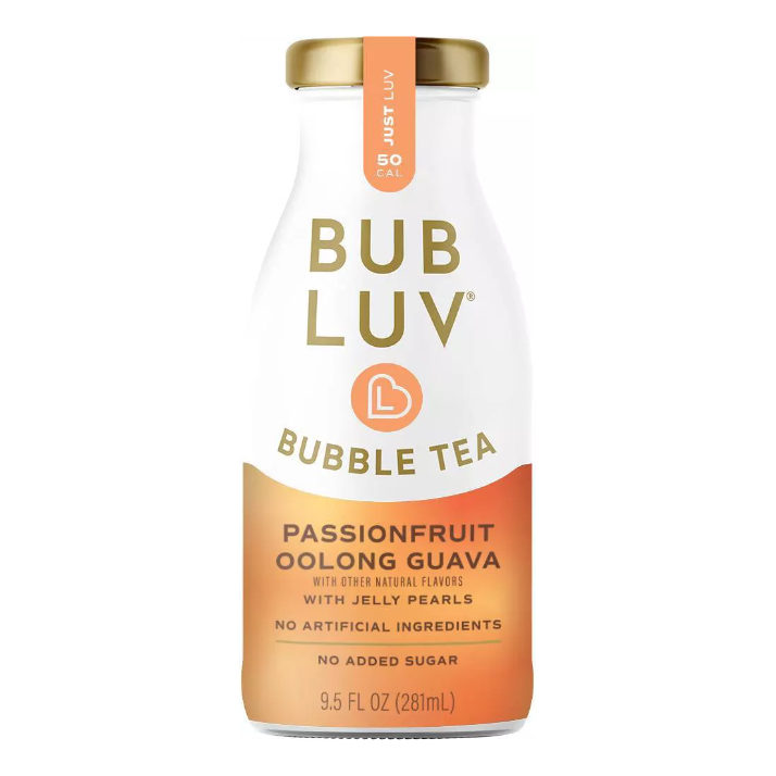 BUBLUV: Passionfruit Oolong Guava Bubble Tea With Jelly Pearls, 9.5 fo - #tag1# - #tag2#
