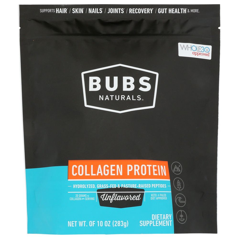 BUBS NATURALS: Collagen Protein Unflavored Powder, 10 oz - #tag1# - #tag2#