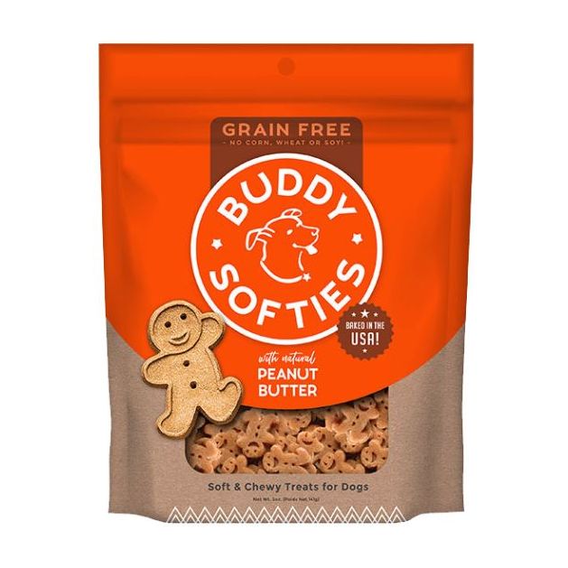BUDDY BISCUITS: Grain Free Soft and Chewy Treats Peanut Butter, 5 oz - #tag1# - #tag2#