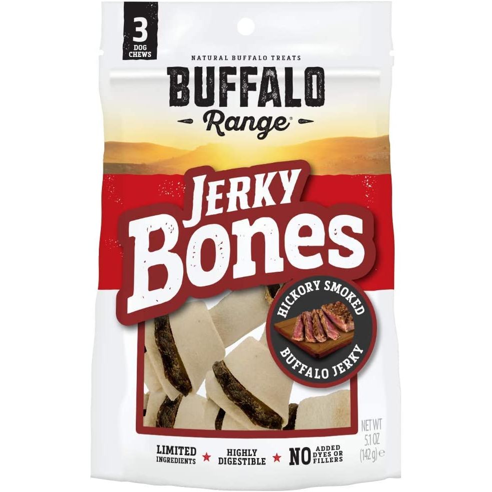 BUFFALO RANGE: Jerky Bone Smoked 3Pc, 5.1 oz - #tag1# - #tag2#