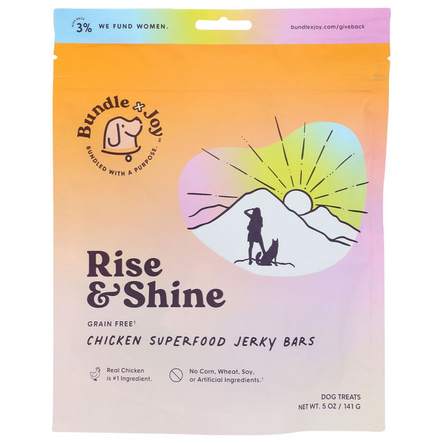 BUNDLE X JOY: Rise and Shine Chicken Jerky Superfood Bars, 5 oz - #tag1# - #tag2#