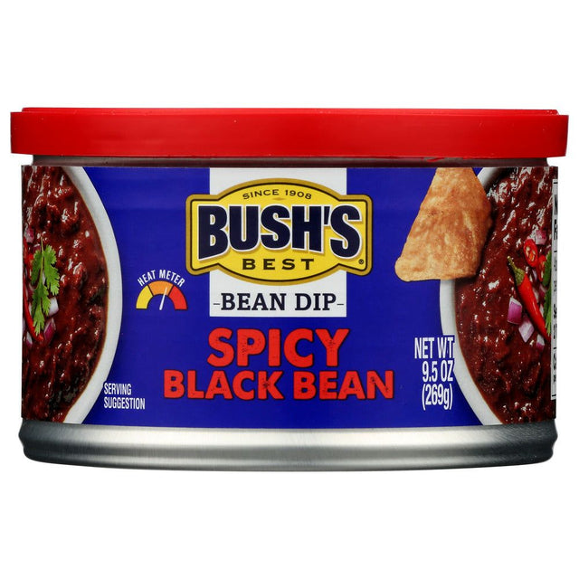 BUSHS BEST: Spicy Black Bean Dip, 9.5 oz - #tag1# - #tag2#