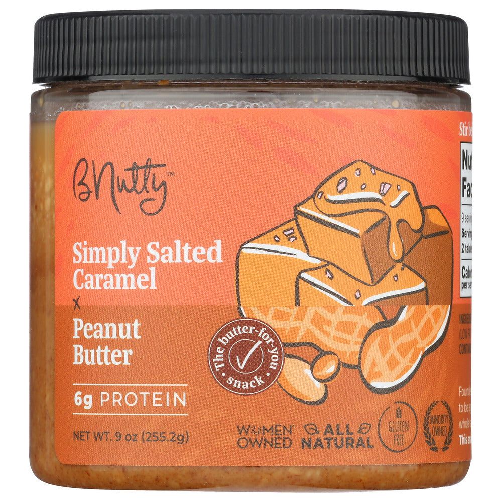 B NUTTY: Simply Salted Caramel Peanut Butter, 9 oz - #tag1# - #tag2#