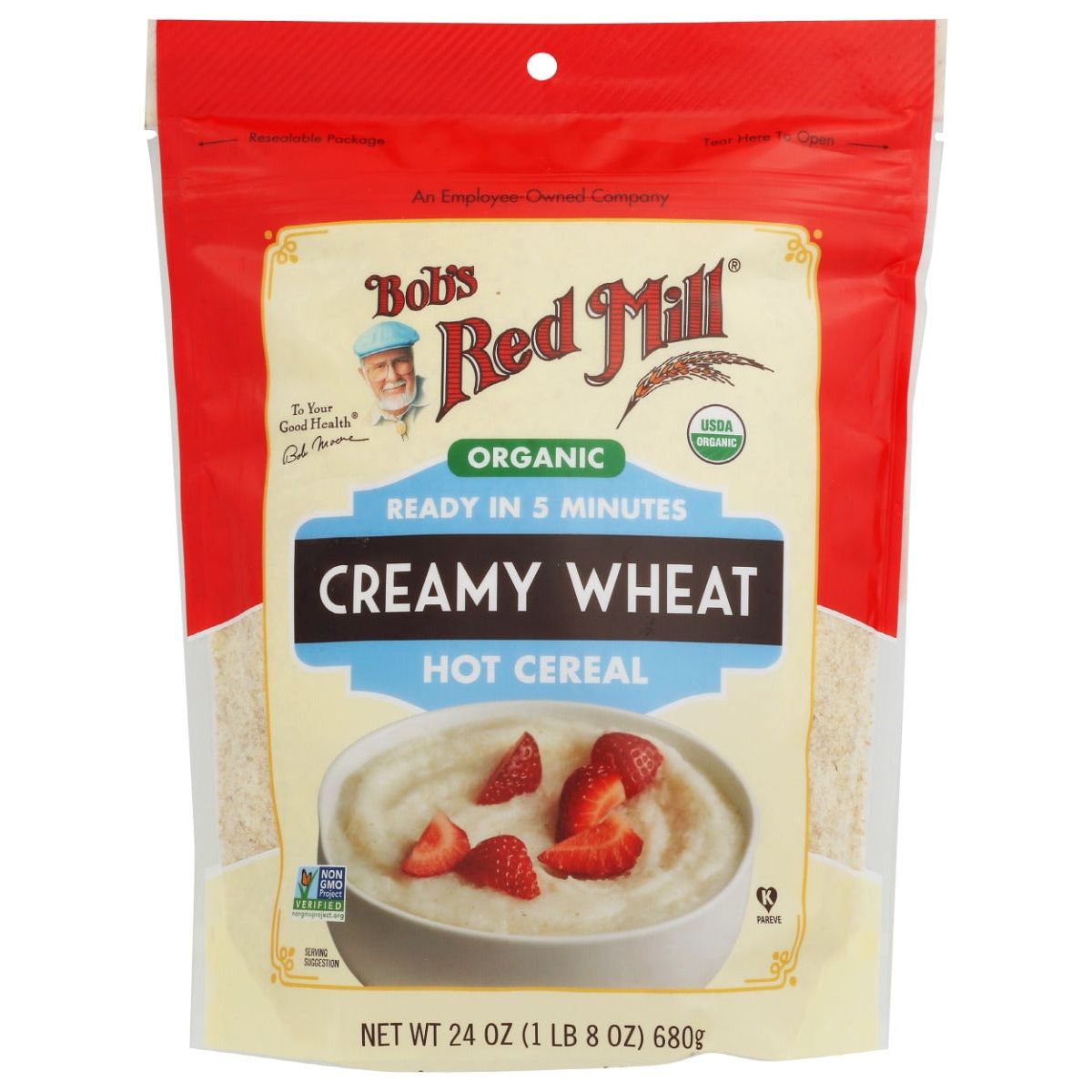 Bobs Red Mill: Hot Cereal Farina Wheat Organic, 24 oz - #tag1# - #tag2#