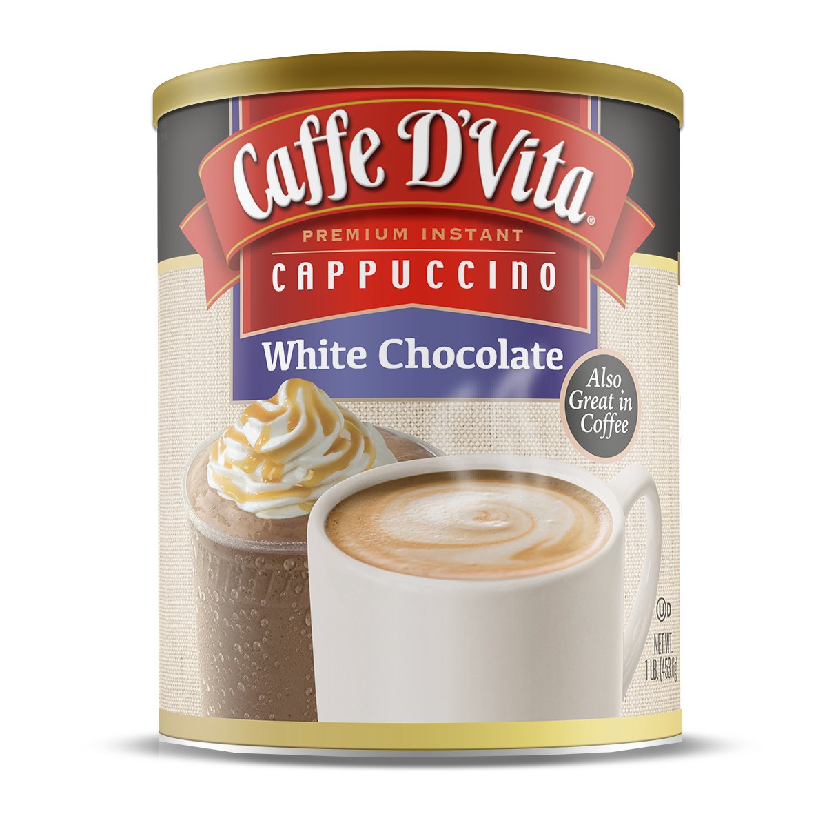 CAFFE D VITA: Cappuccino Wht Choc, 1 lb - #tag1# - #tag2#