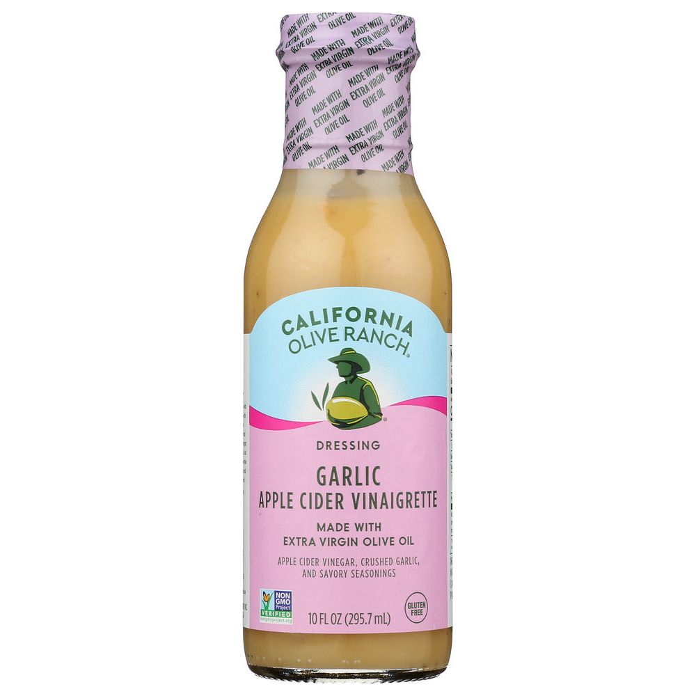 CALIFORNIA OLIVE RANCH: Garlic Apple Cider Vinaigrette Dressing, 10 fo - #tag1# - #tag2#