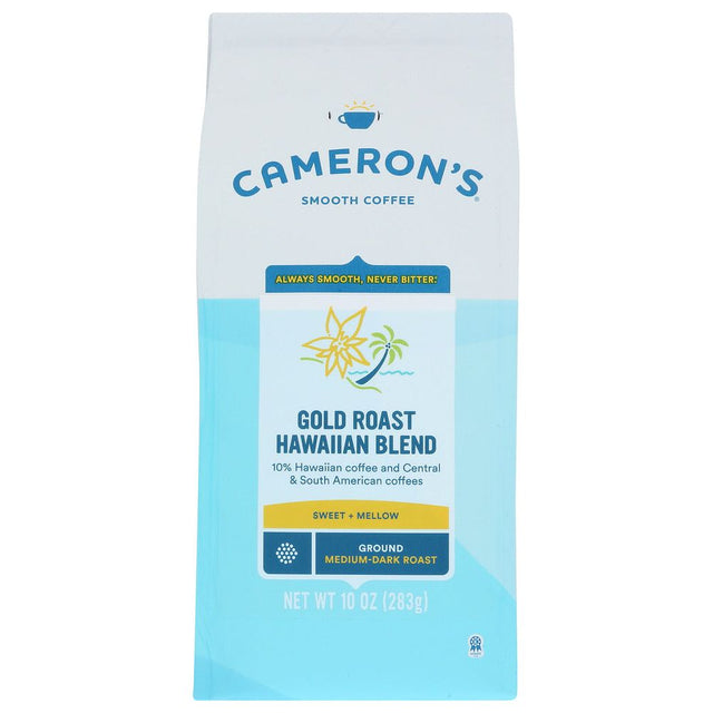 CAMERONS COFFEE: Gold Roast Hawaiian Blend Ground Medium Dark Roast Coffee, 10 oz - #tag1# - #tag2#