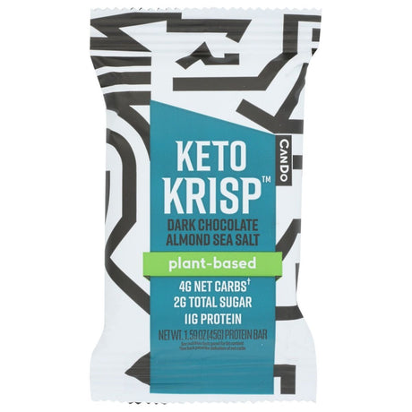 CANDO: Dark Chocolate Almond Sea Salt Keto Krisp, 1.59 oz - #tag1# - #tag2#