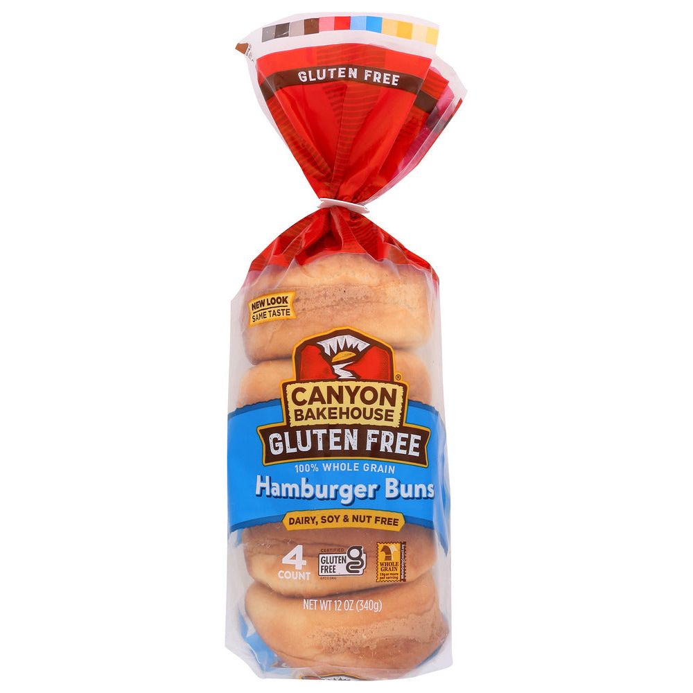 CANYON BAKEHOUSE: Hamburger Buns Gluten Free, 12 oz - #tag1# - #tag2#