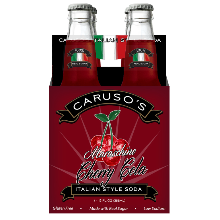 CARUSO: Maraschino Cherry Cola Soda 4Pack, 48 oz - #tag1# - #tag2#