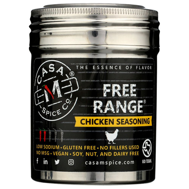 CASA M SPICE: Shaker Stnlss Chckn Ssnng, 5.5 OZ - #tag1# - #tag2#