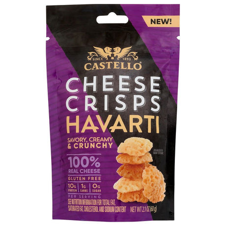 CASTELLO: Cheese Crisps Havarti, 2.1 OZ - #tag1# - #tag2#