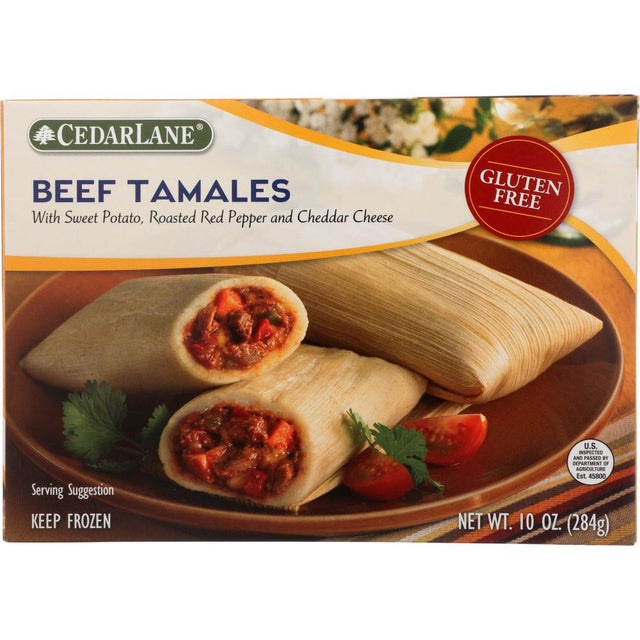 CEDARLANE: Gluten Free Beef Tamales, 10 oz - #tag1# - #tag2#