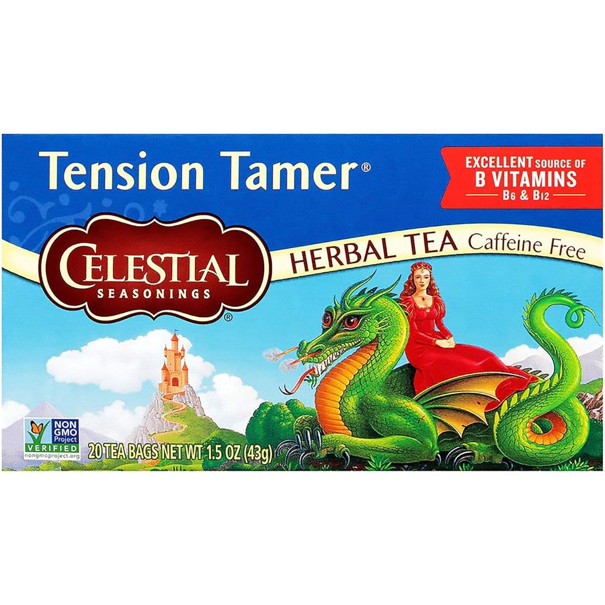 CELESTIAL SEASONINGS: Tension Tamer Herbal Tea Caffeine Free, 20 bg - #tag1# - #tag2#