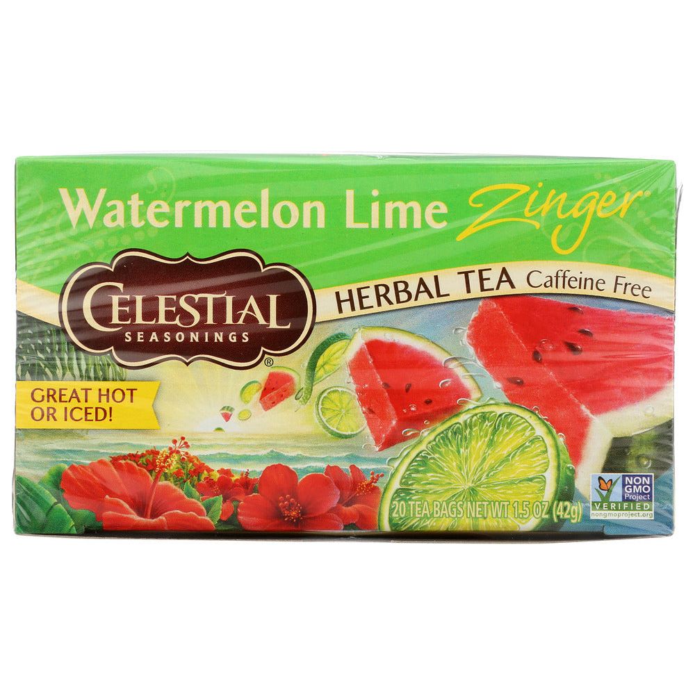 CELESTIAL SEASONINGS: Watermelon Lime Zinger Tea, 20 bg - #tag1# - #tag2#