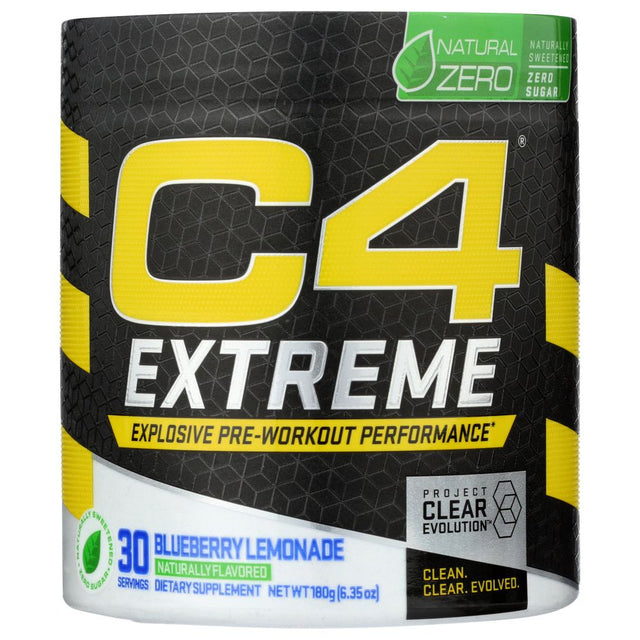 CELLUCOR: C4 Extreme Natural Zero Blueberry Lemonade, 6.35 oz - #tag1# - #tag2#