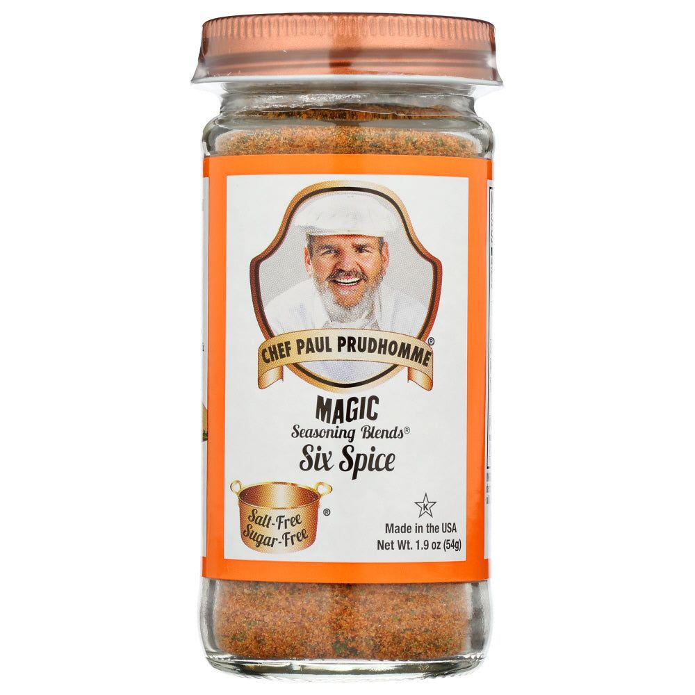 CHEF PAUL PRUDHOMME'S MAGIC SEASONING BLENDS:  Blends Six Spice, 1.9 oz - #tag1# - #tag2#