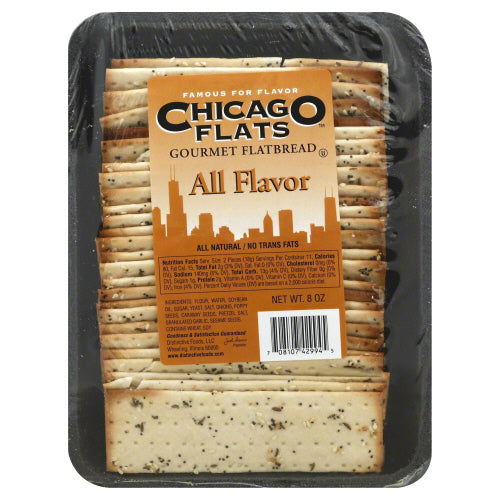 CHICAGO FLATS: All Flavor Gourmet Flatbread, 8 oz - #tag1# - #tag2#