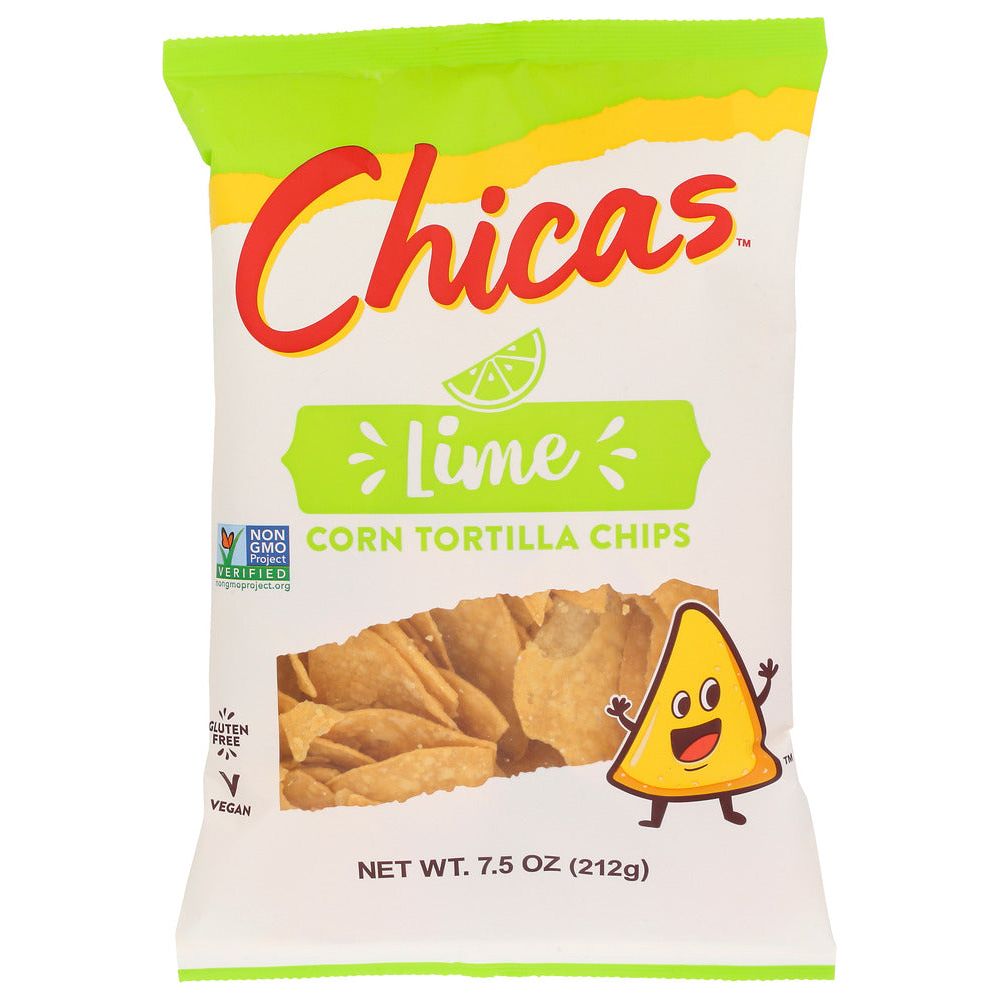 CHICAS: White Corn Tortilla Chips Soy Sauce Lime, 7.5 oz - #tag1# - #tag2#