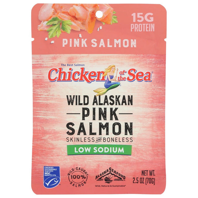 CHICKEN OF THE SEA: Wild Alaskan Pink Salmon Low Sodium, 2.5 oz - #tag1# - #tag2#