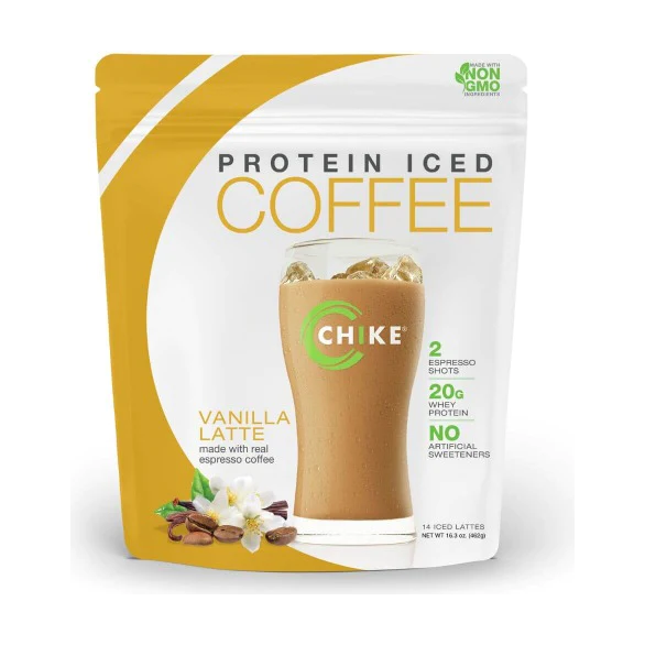 CHIKE: Protein Iced Coffee Vanilla Latte, 16.3 oz - #tag1# - #tag2#