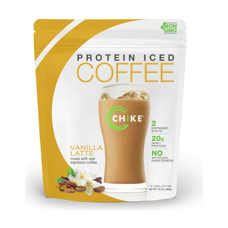 CHIKE: Protein Iced Coffee Vanilla Latte, 16.3 oz - #tag1# - #tag2#