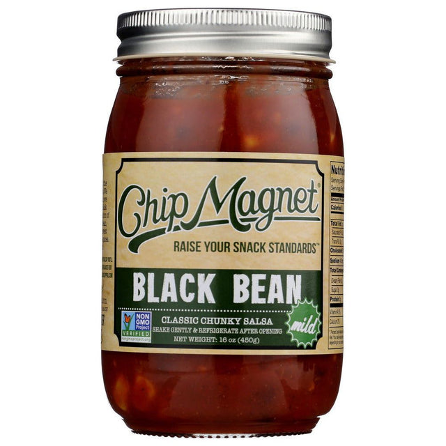 CHIP MAGNET: Salsa Black Bean, 16 oz - #tag1# - #tag2#