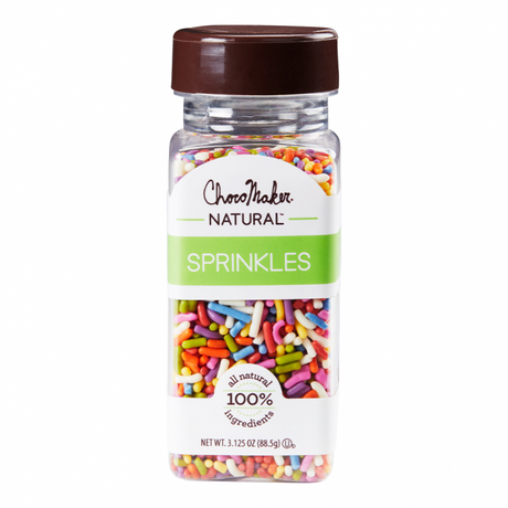 CHOCOMAKER: Natural Mixed Jimmies Decorating Candies, 3.125 oz - #tag1# - #tag2#