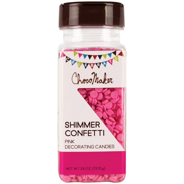 CHOCOMAKER: Shimmer Pink Confetti, 2.6 oz - #tag1# - #tag2#