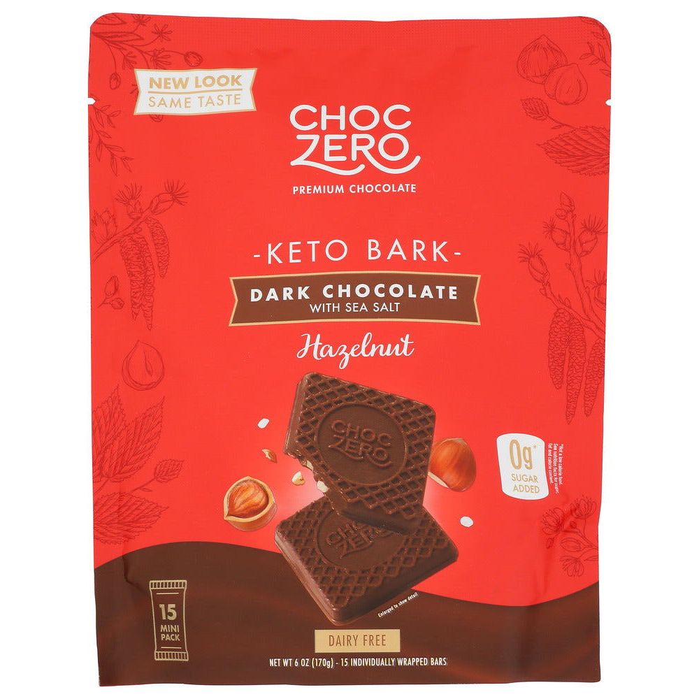 CHOCZERO: Bark Drk Choc Hzlnt, 6 oz - #tag1# - #tag2#