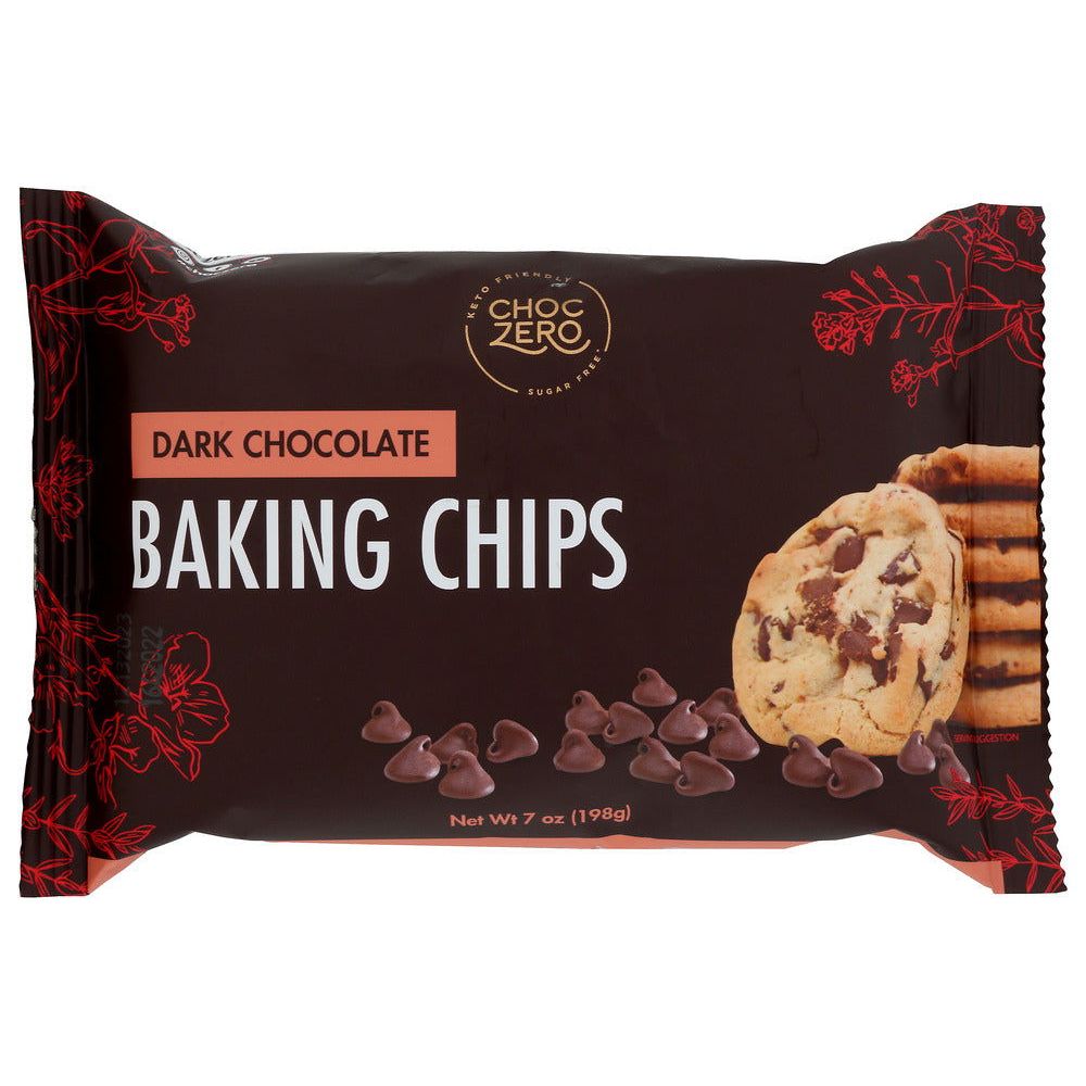 CHOCZERO: Dark Chocolate Baking Chips Sugar Free, 7 oz - #tag1# - #tag2#