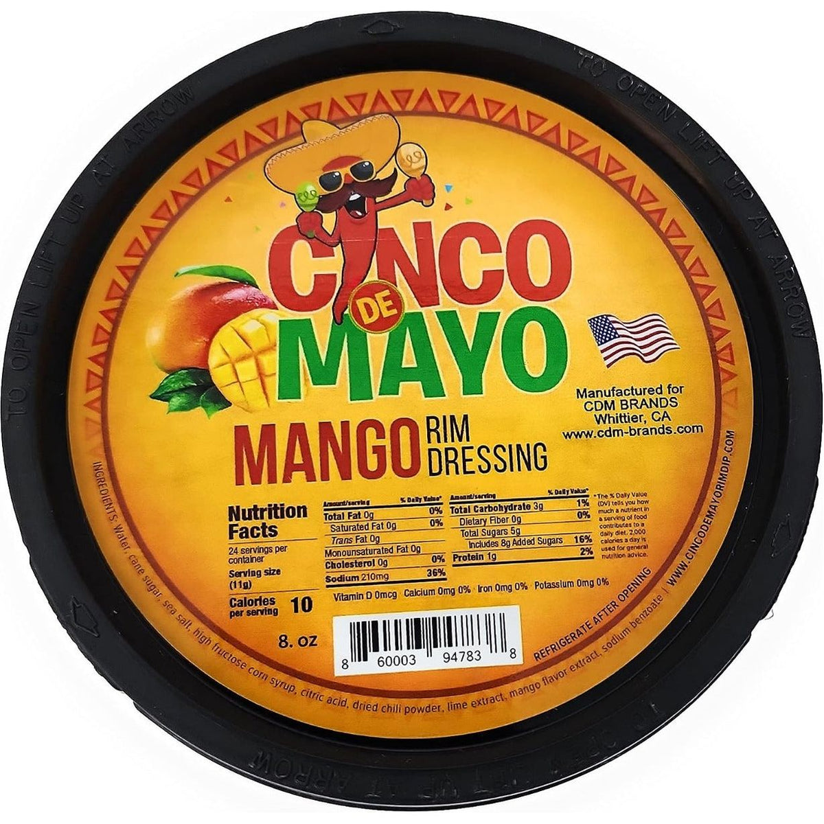 CINCO DE MAYO: Mango Rim Dressing, 8 oz - #tag1# - #tag2#