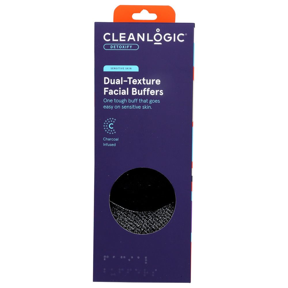 CLEANLOGIC: Dual-Texture Facial Buffers, 3 PK - #tag1# - #tag2#